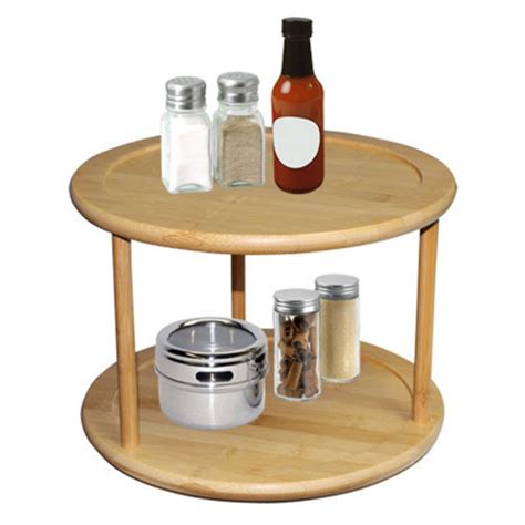 small 2 tier lazy susan